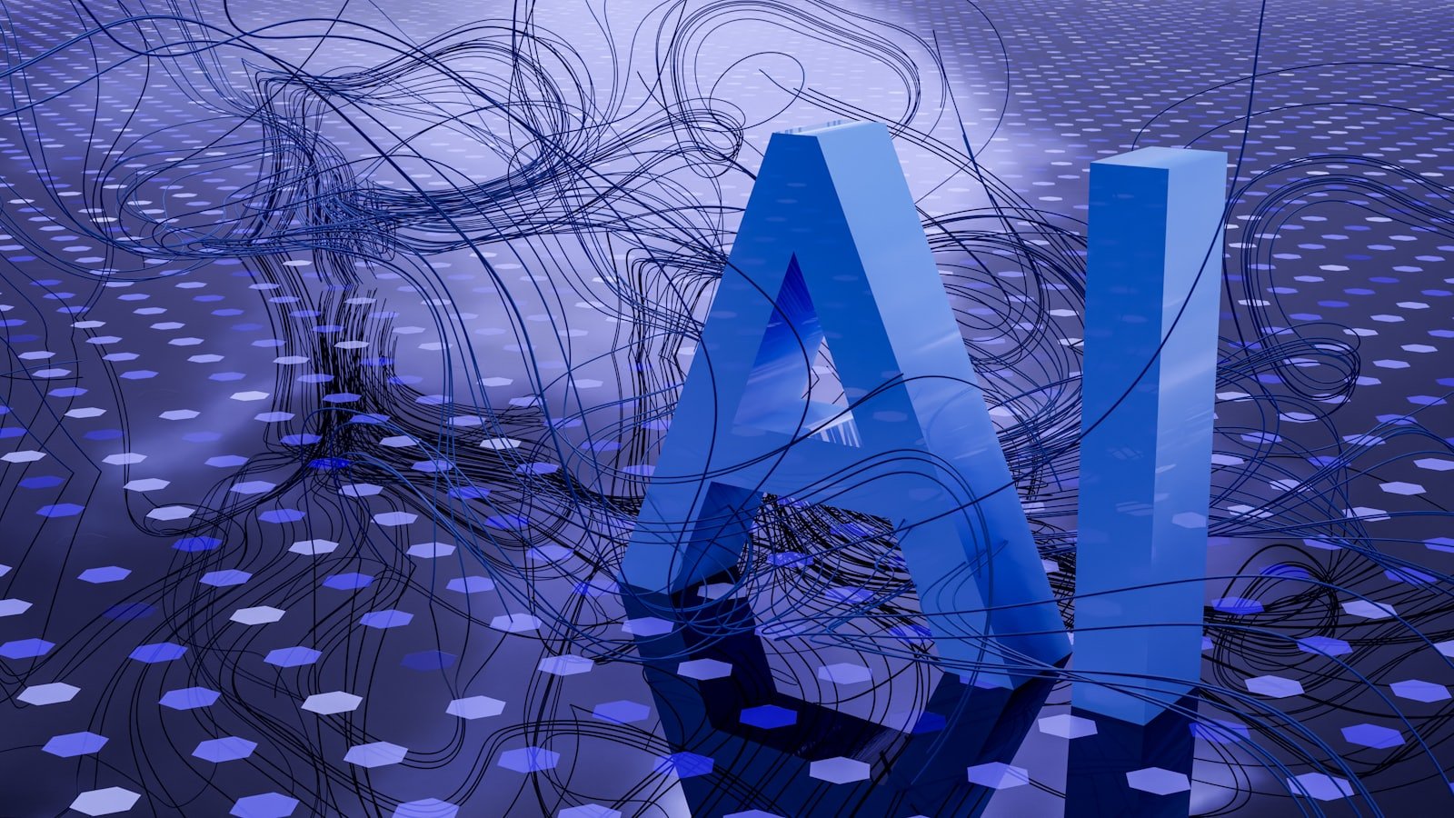 Abstract artificial intelligence visual